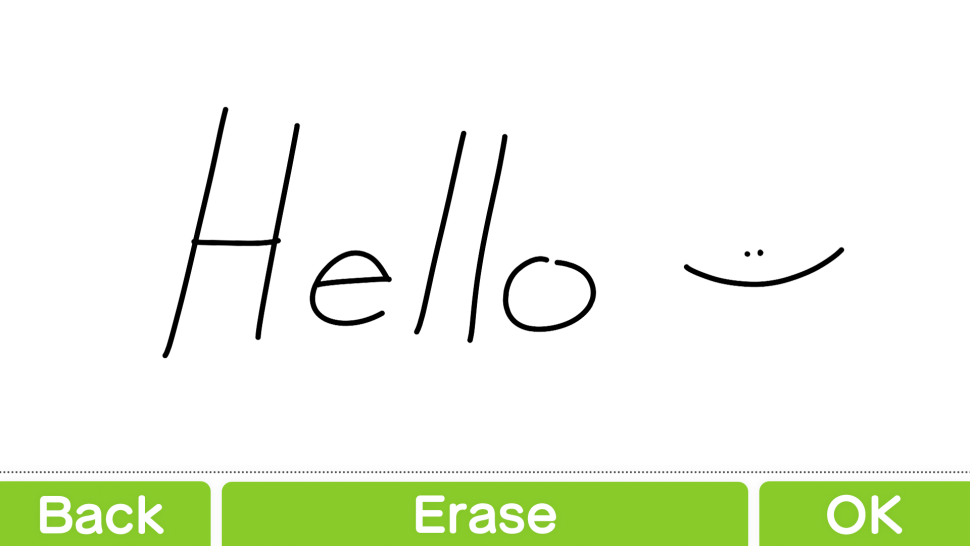 Mini Flipnote Canvas with "Hello!"