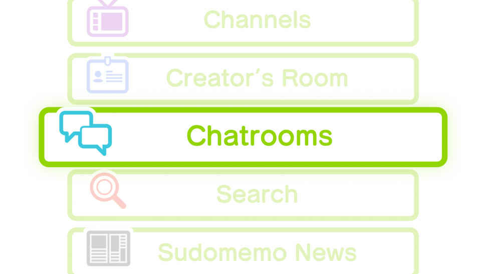 The Chatrooms Button on Sudomemo