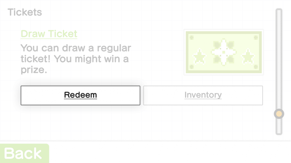 Redeem Button in Creator's Room