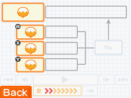 Flipnote Sound menu (import mode)